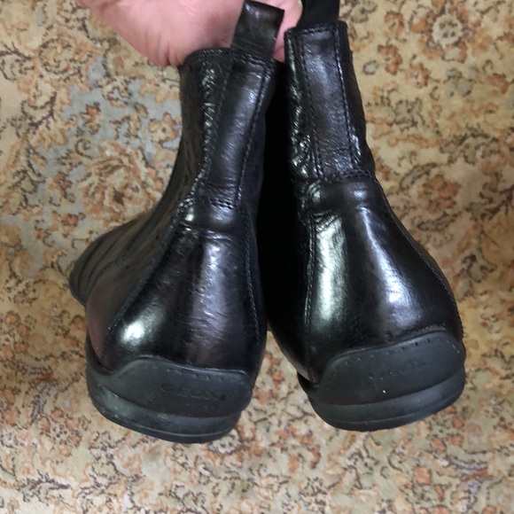 GROX RESPIRA EU47 US13 Black Leather PullOn Boots ITALY Rubbersole Wingtip NEW - Picture 6 of 16